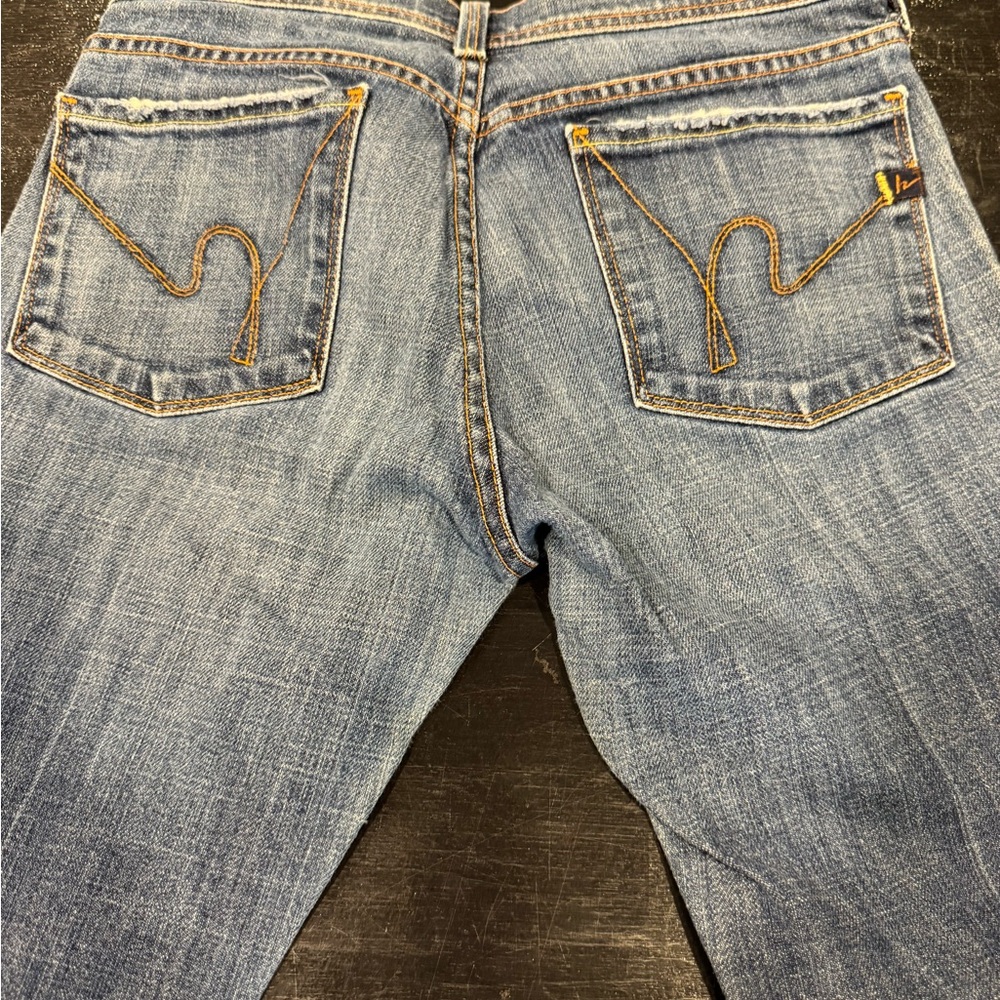 Citizens Of Humanity Light Blue Cropped Relaxed Jeans